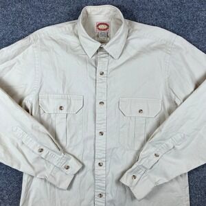 Vintage Banana Republic Shirt Mens M Khaki Brown Long Sleeve Safari 80s 90s